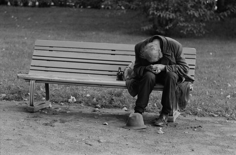 En trött "parkernas man"