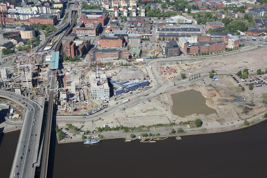 Fiskehamnen under byggnad 2016