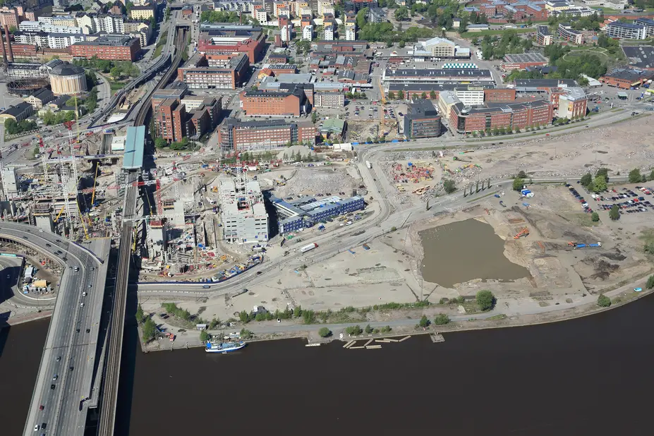 Fiskehamnen under byggnad 2016