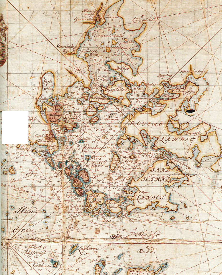 Hahns karta över Finska viken 1749
