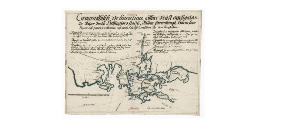 Helsingin seudun kylät ja maat n. 1650