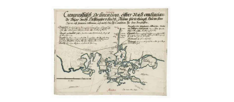 Helsingin seudun kylät ja maat n. 1650