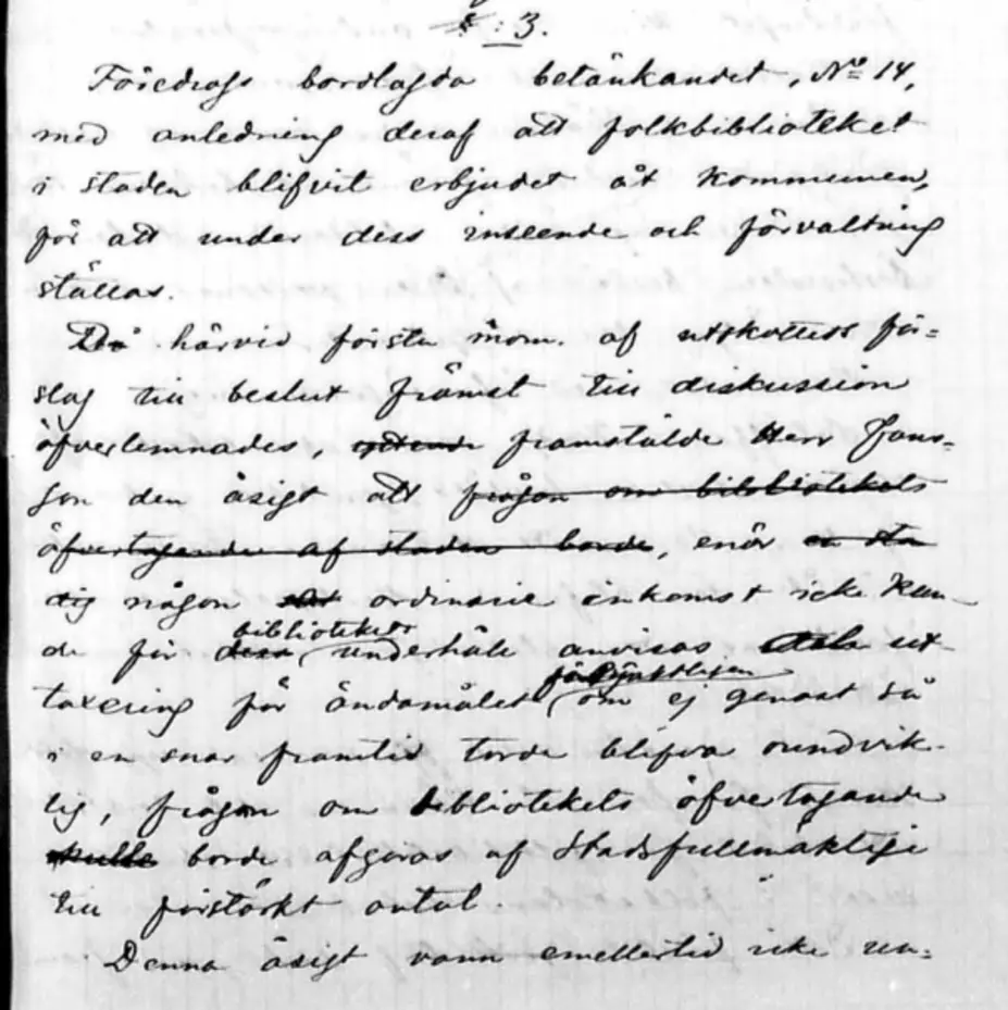 Ote kaupunginvaltuuston pöytäkirjasta 1876