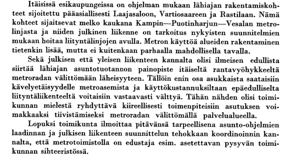 Utdrag ur Metrokommissionens utlåtande