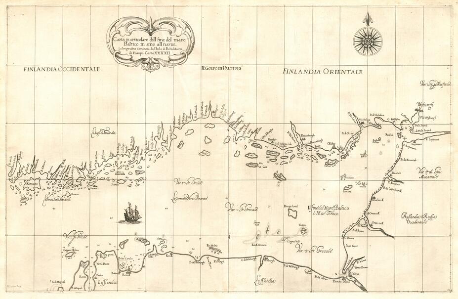 Dudleys karta Dell'arcano del mare