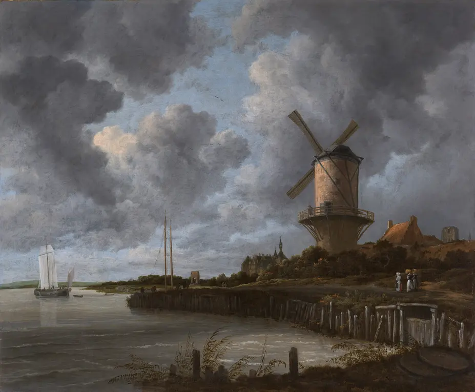 Jacob van Ruisdaelin maalaus Tuulimylly Wijk bij Duurstedessä (1670)