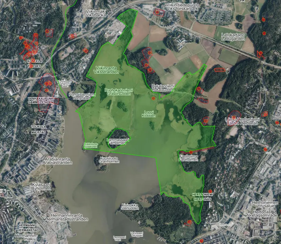 Gammelstadsvikens naturskyddsområde och fornminnen