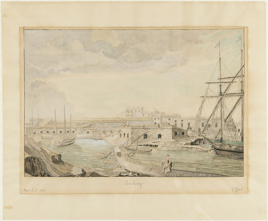 Näkymä Viaporista 1760-luvulta