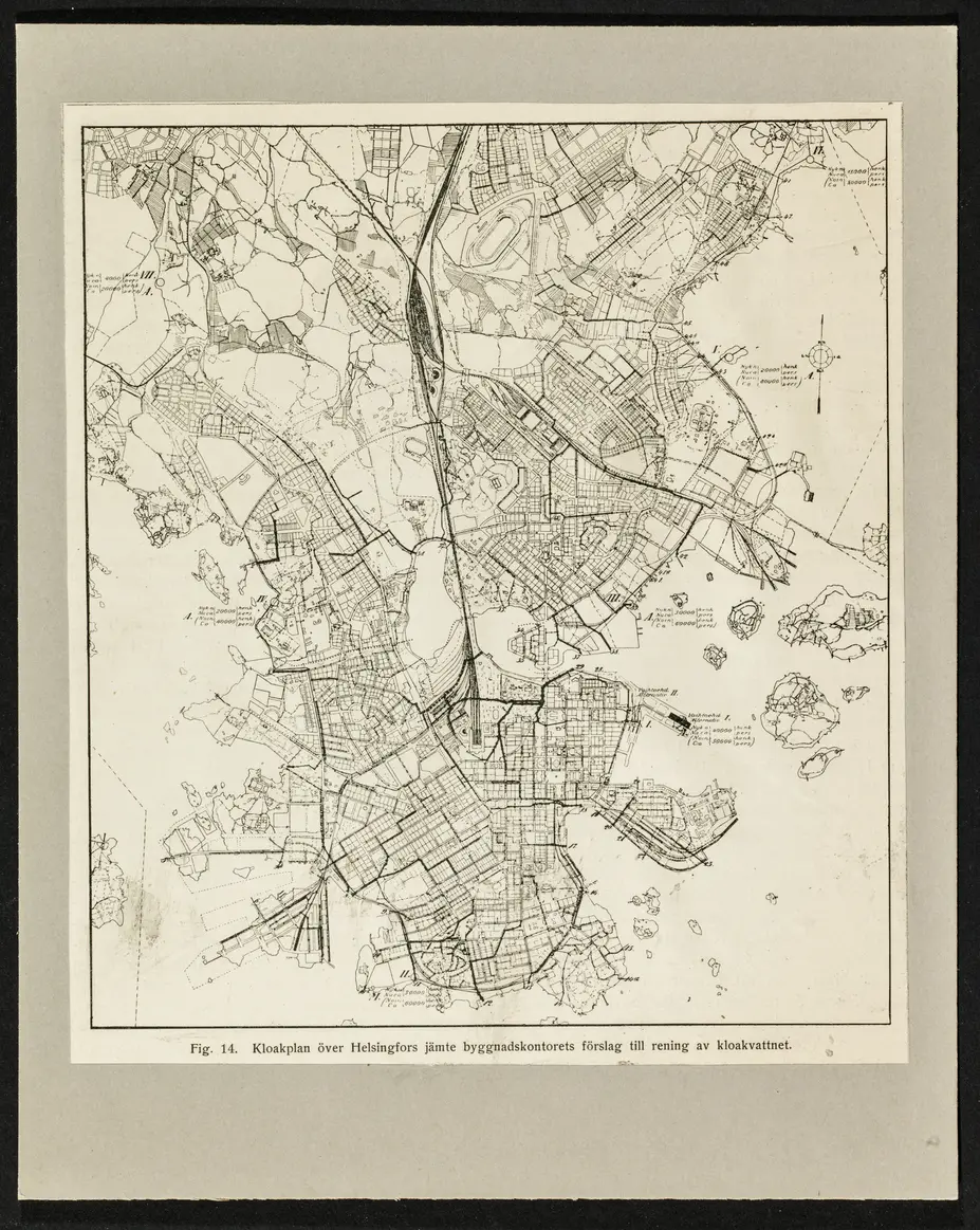 Viemärisuunnitelma 1929