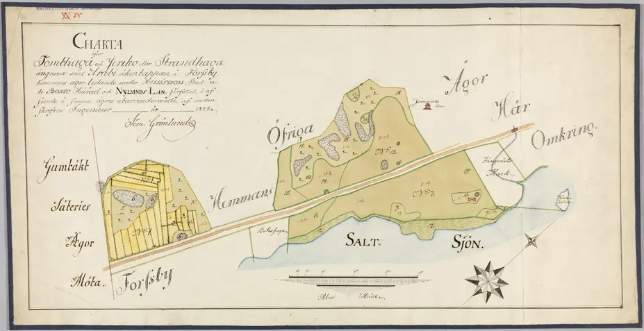 Tomtkarta 1838