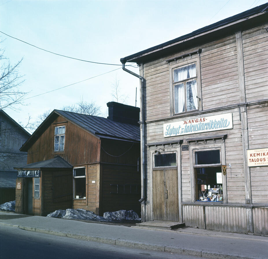 Toukolan puutaloja 1950-luvulla