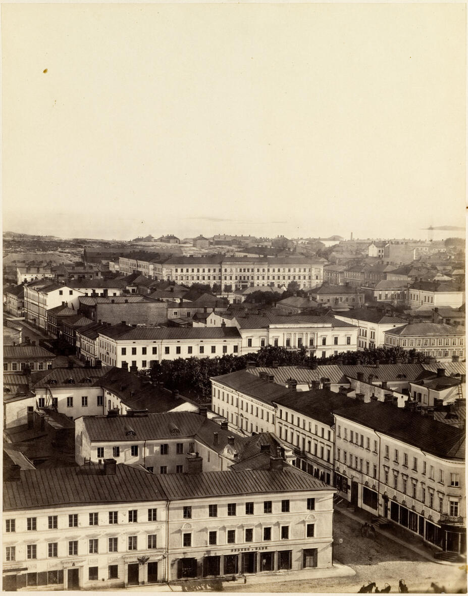Panoraama Nikolainkirkon tornista lounaaseen