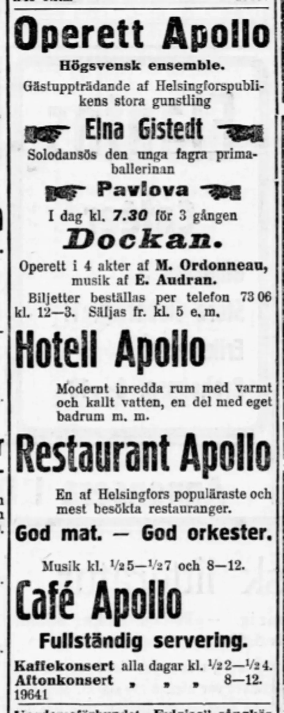 Dagens Press 25.11.1916