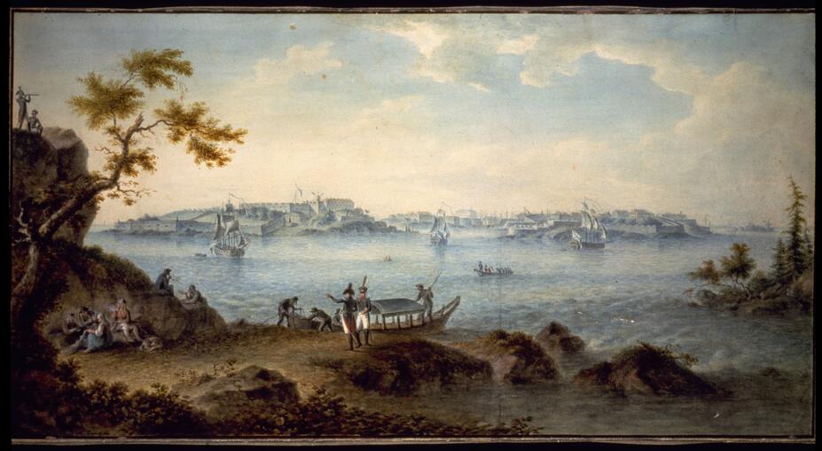 Sveaborg sedd från Skanslandet, målning