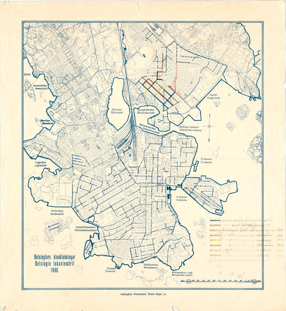 Helsingfors kloakledningar 1908