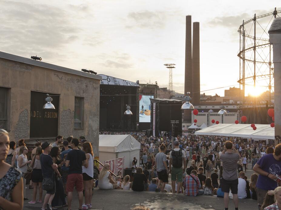 Flow-festivaalin yleisöä