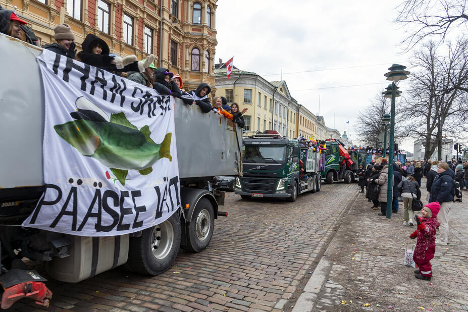 Penkkariajot Pohjois-Esplanadilla 2023