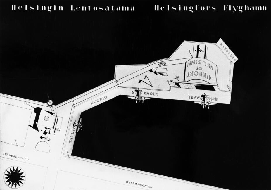 Kellosaaren lentoaseman suunnitelma