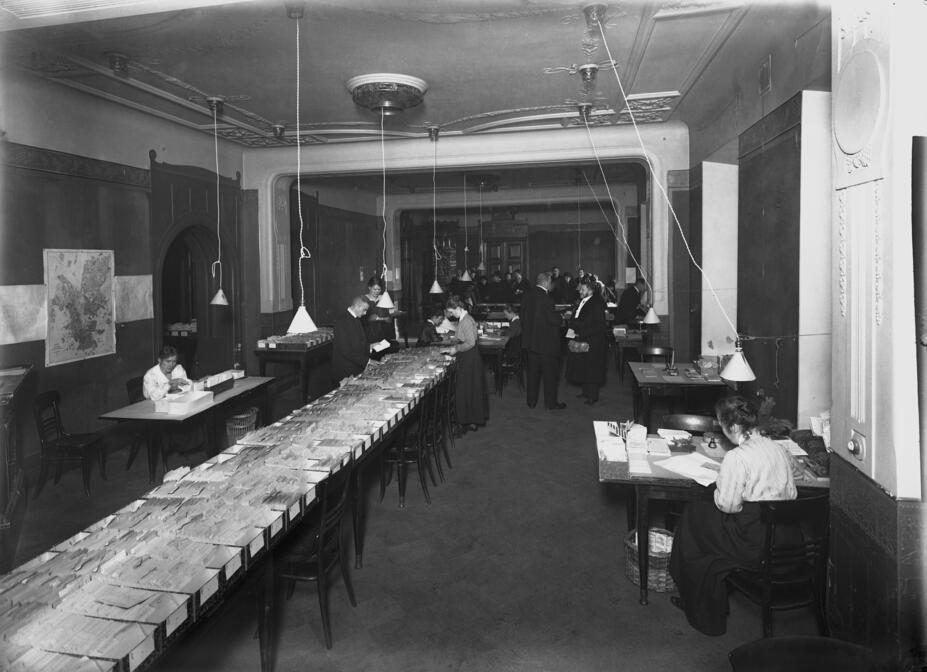 Elintarvikelautakunnan korttitoimiston kortisto vuonna 1917
