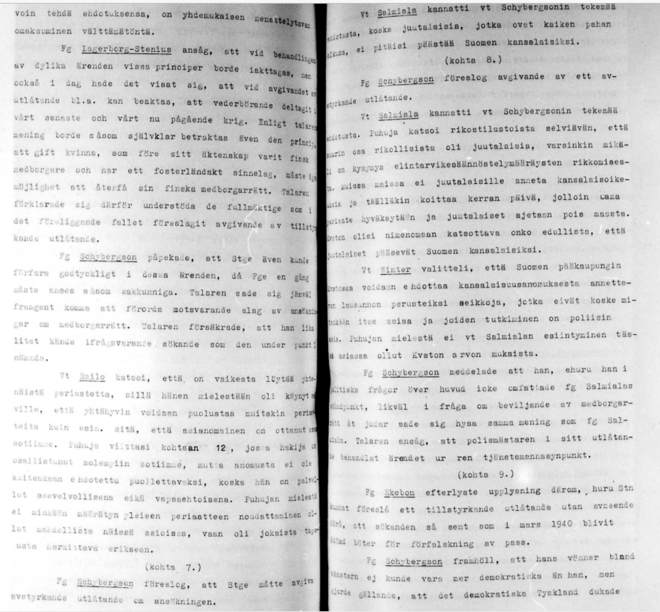Kaupunginvaltuuston keskustelupöytäkirja 13.5.1942