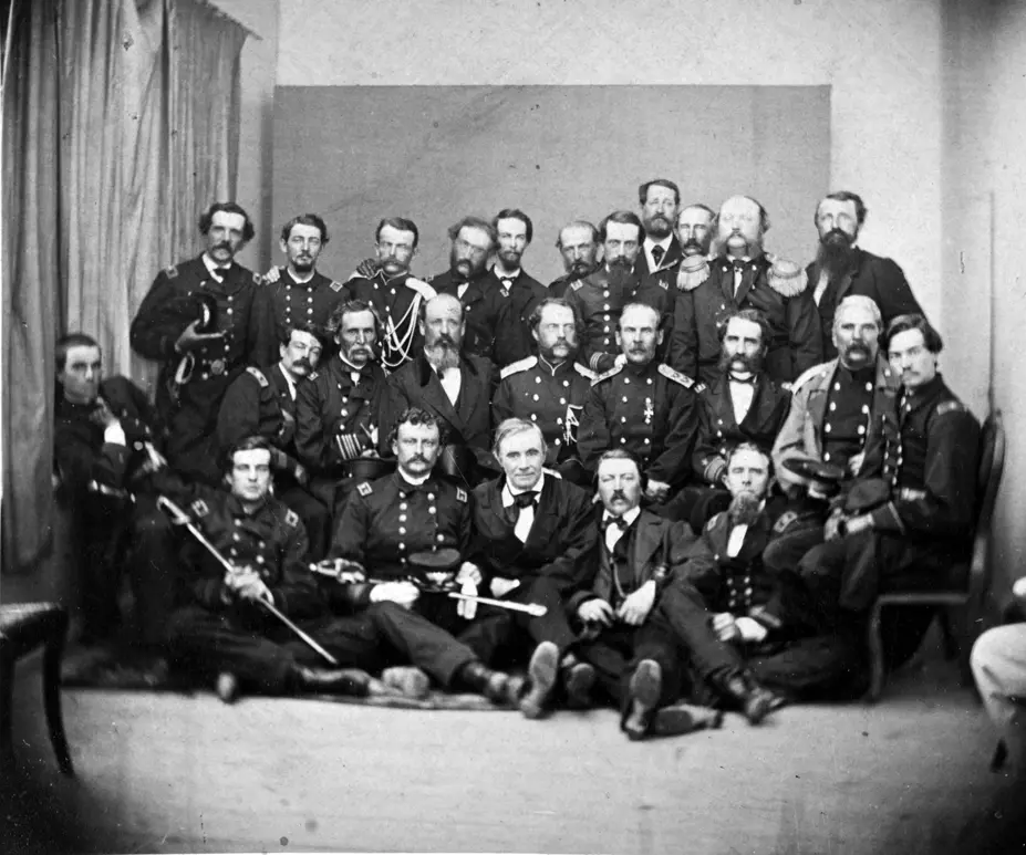 Gruppbild av officerarna