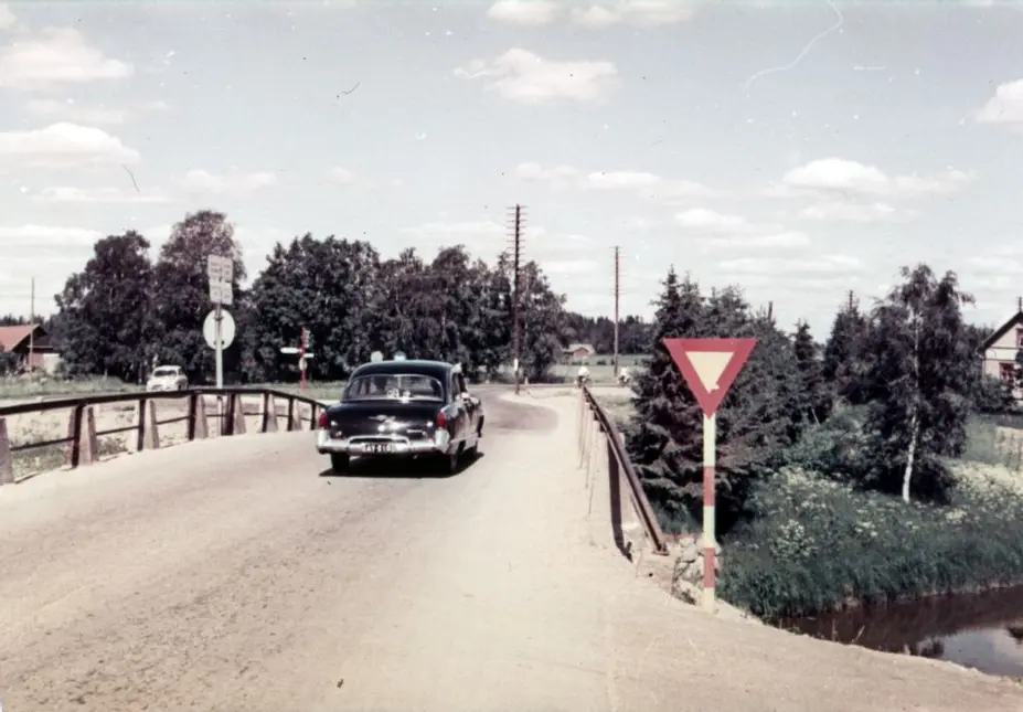 Siltamäen sillan ylitys 1956