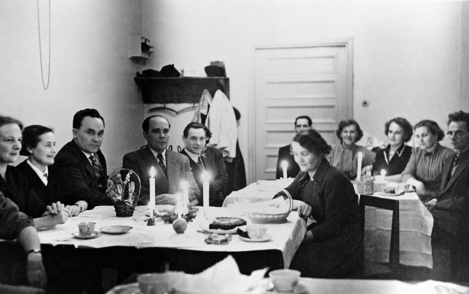 En studiecirkels lillajulsfest