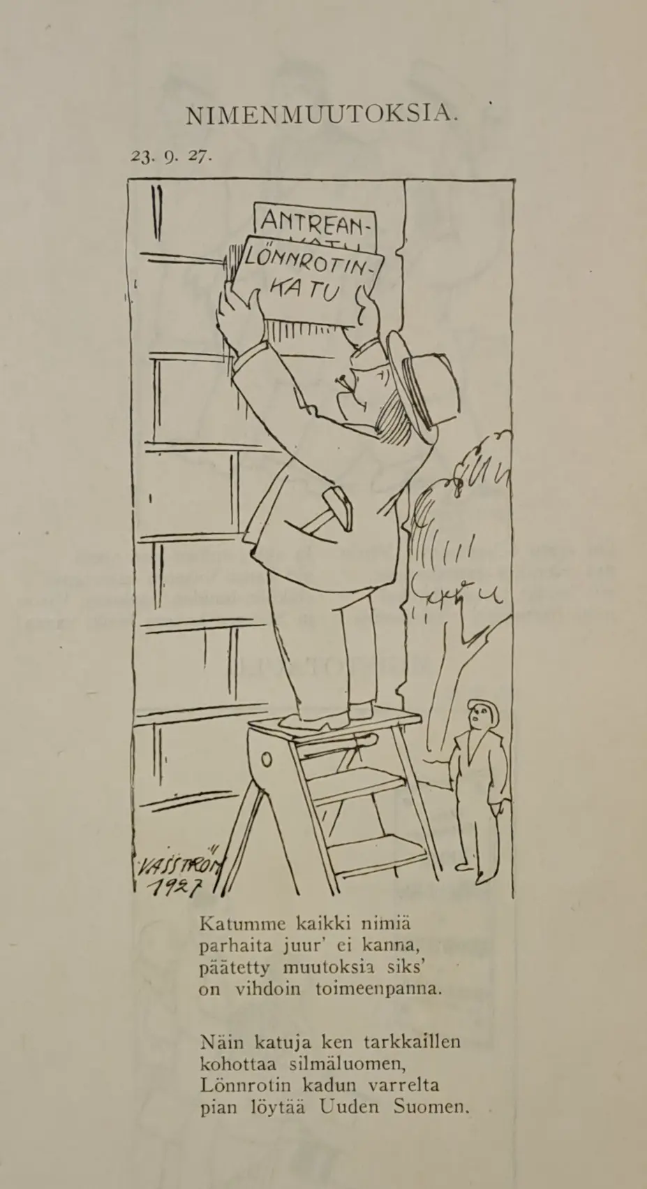 US Matti 23.9.1927 (Eric Vasström)