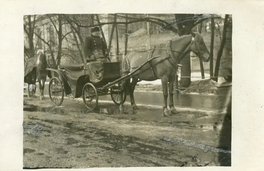 En droska på 1920-talet