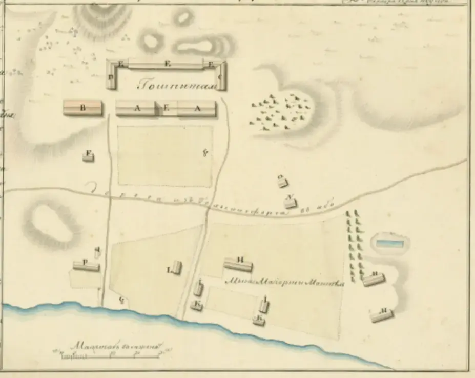 Alue kartalla vuonna 1809