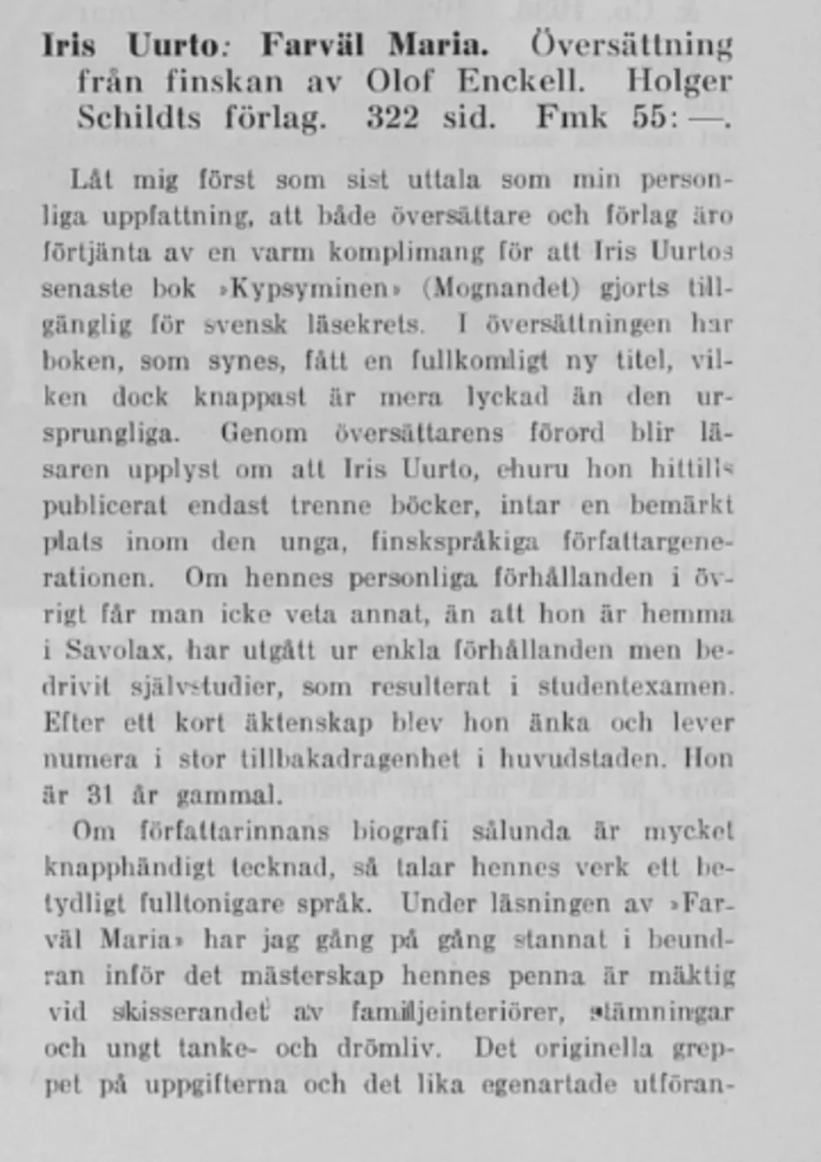 Östnylandsk Ungdom 1.2.1937