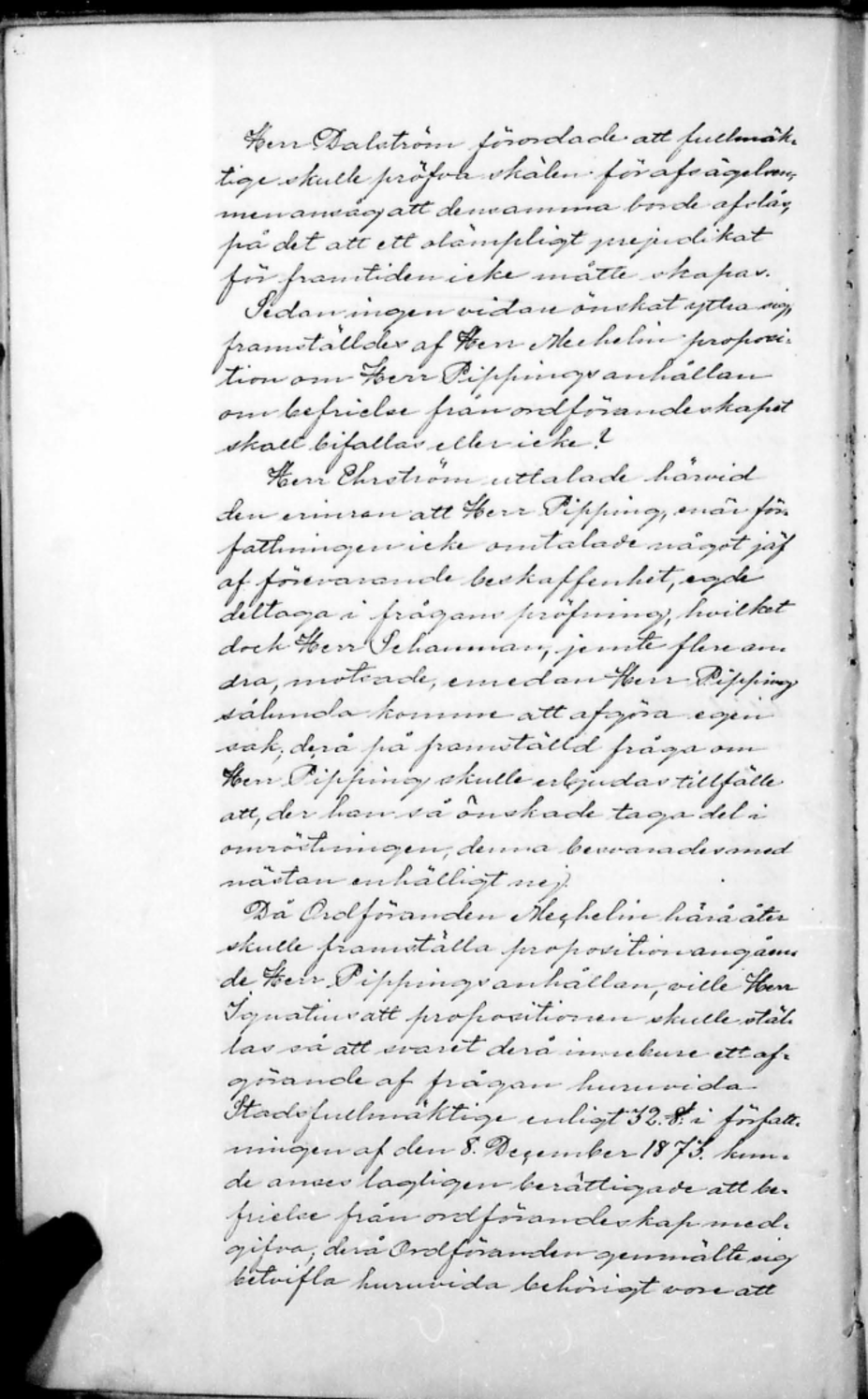Helsingfors stadsfullmäktiges protokoll 12.1.1875, sidan 8