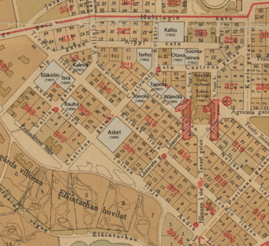 Työväen asunto-osakeyhtiöt Kalliossa