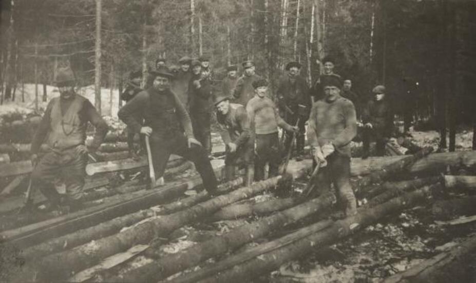 Työväentalon rakennustalkooporukka