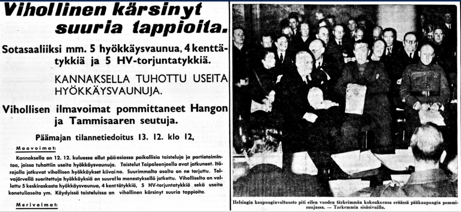 Kaupunginvaltuusto pommisuojassa