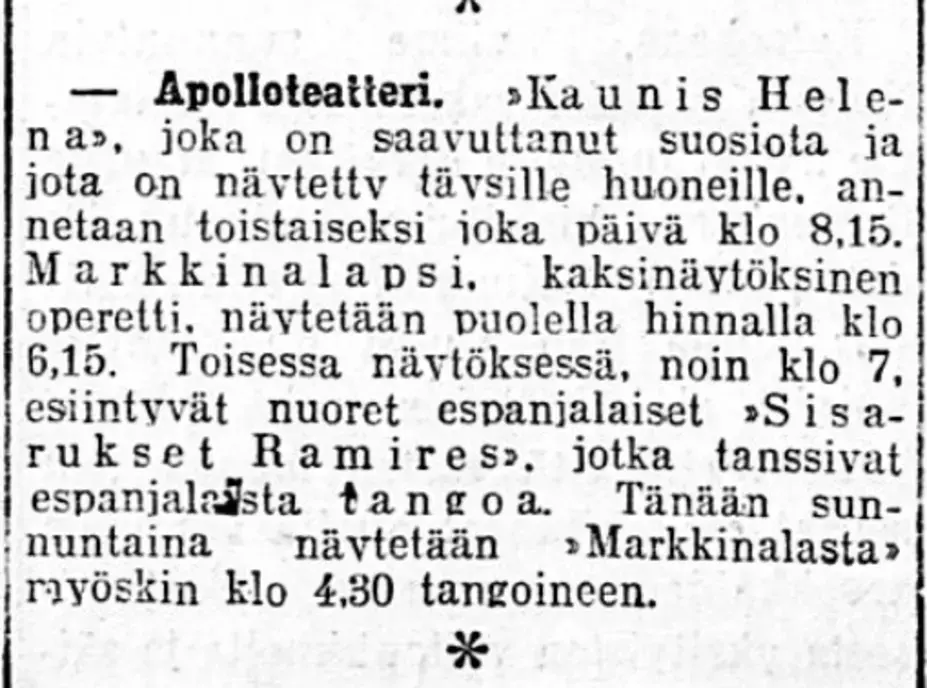 Uusi Suomi 9.11.1913