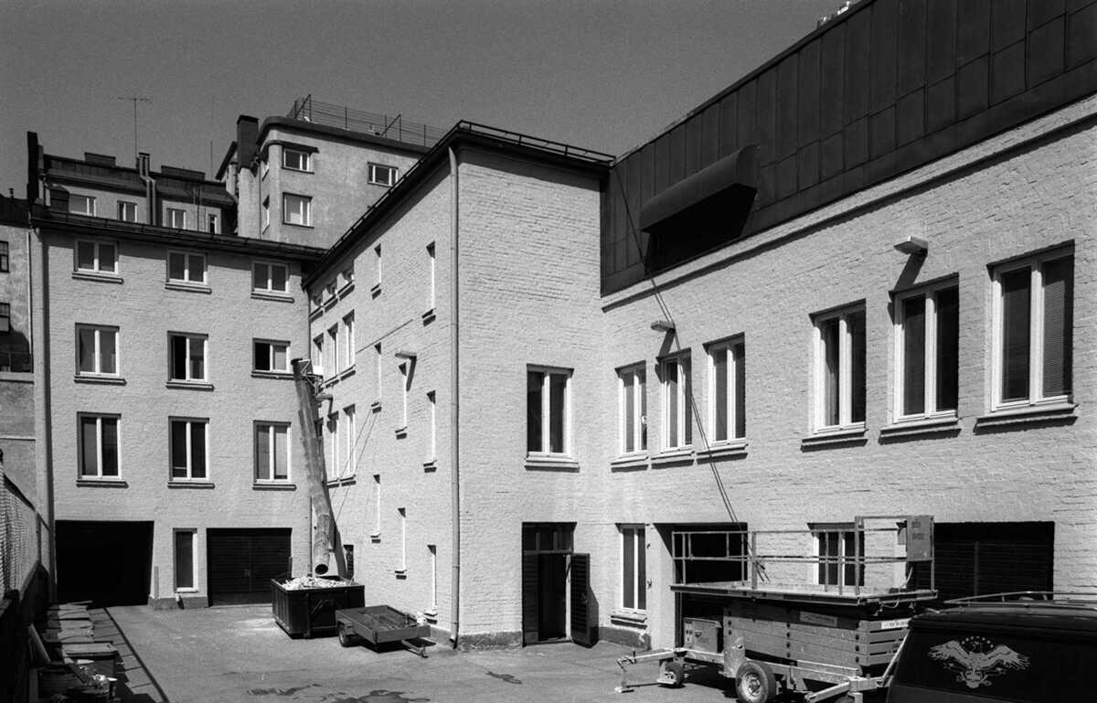 DEMOLISHED: Liisankatu 14, outbuilding Helsinki; sports hall, formerly Yleisradio, formerly Suomen Filmiteollisuus Oy.