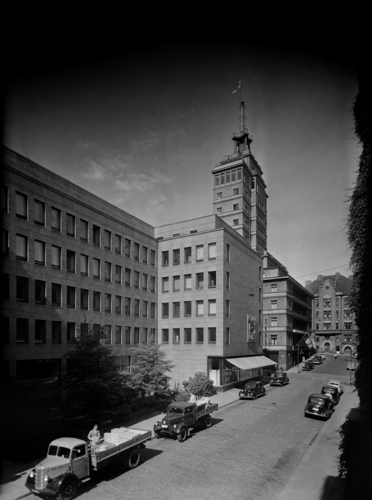 Hotelli Torni kuvattuna 1940-luvun lopulla.