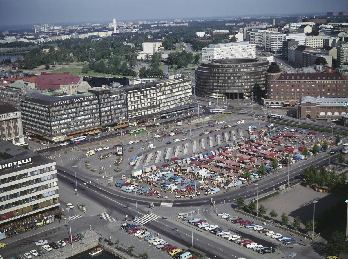 Ilmakuva Hakaniementorin alueesta vuodelta 1973.