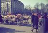 Färggranna påskprydnader såldes på Salutorget år 1963.